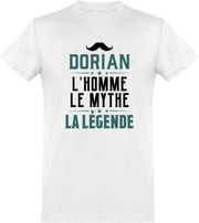  T shirt homme dorian l'homme le mythe la légende