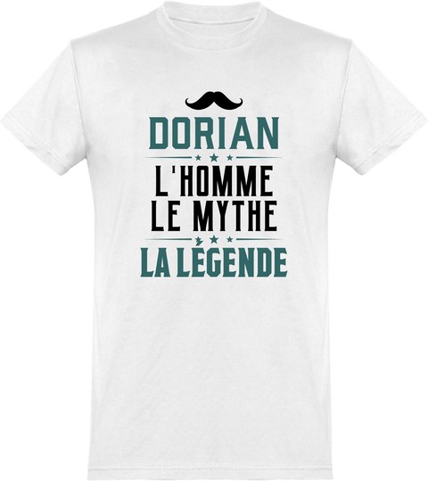  T shirt homme dorian l'homme le mythe la légende