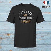 T shirt homme j peux pas epagneul breton
