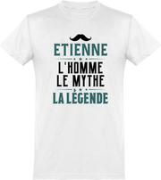  T shirt homme etienne l'homme le mythe la légende