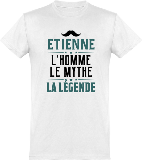  T shirt homme etienne l'homme le mythe la légende