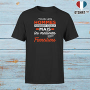 T shirt homme Les meilleurs sont franciliens
