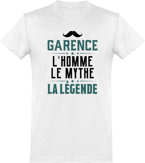  T shirt homme garence l'homme le mythe la légende