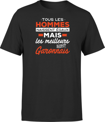 T shirt homme Les meilleurs sont garonnais