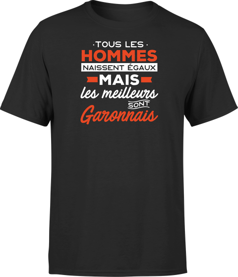 T shirt homme Les meilleurs sont garonnais