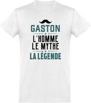  T shirt homme gaston l'homme le mythe la légende