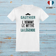  T shirt homme gauthier l'homme le mythe la légende