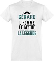  T shirt homme gérard l'homme le mythe la légende