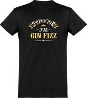  T shirt homme j'peux pas j'ai gin fizz