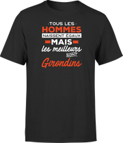 T shirt homme Les meilleurs sont girondins