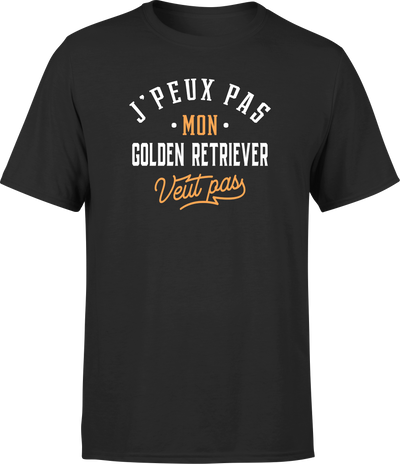 T shirt homme j peux pas golden retriever