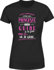 T shirt femme princesse et guide