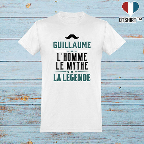 T shirt homme guillaume l'homme le mythe la légende