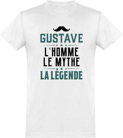  T shirt homme gustave l'homme le mythe la légende