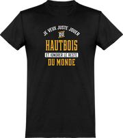  T shirt homme jouer du hautbois et ignorer le monde