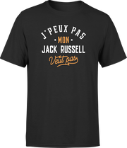 T shirt homme j peux pas jack russel