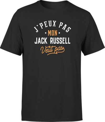 T shirt homme j peux pas jack russel