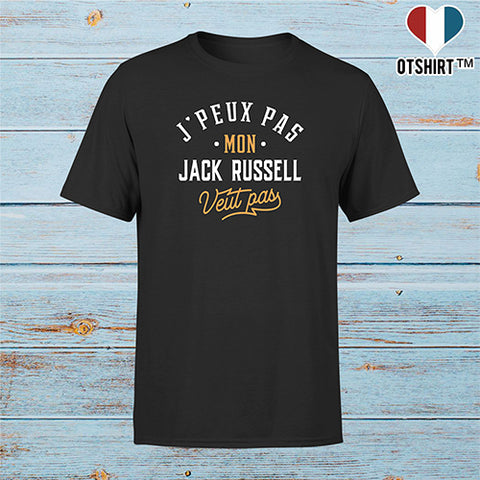 T shirt homme j peux pas jack russel