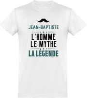  T shirt homme jean-baptiste l'homme le mythe la légende