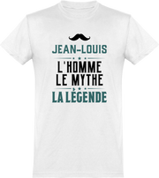  T shirt homme jean-louis l'homme le mythe la légende