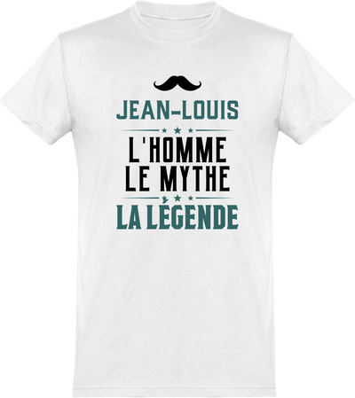  T shirt homme jean-louis l'homme le mythe la légende