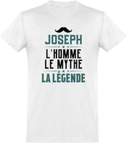  T shirt homme joseph l'homme le mythe la légende