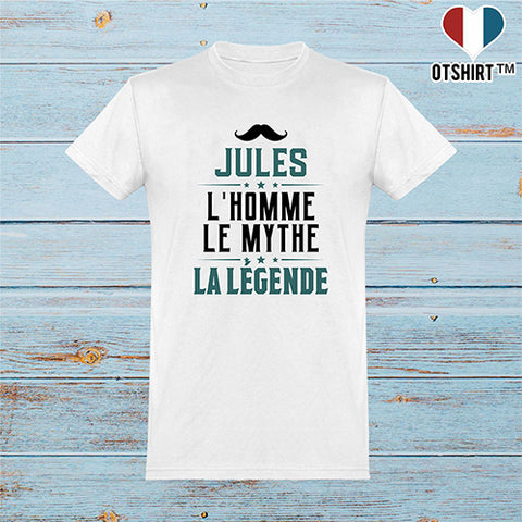  T shirt homme jules l'homme le mythe la légende