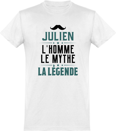  T shirt homme julien l'homme le mythe la légende