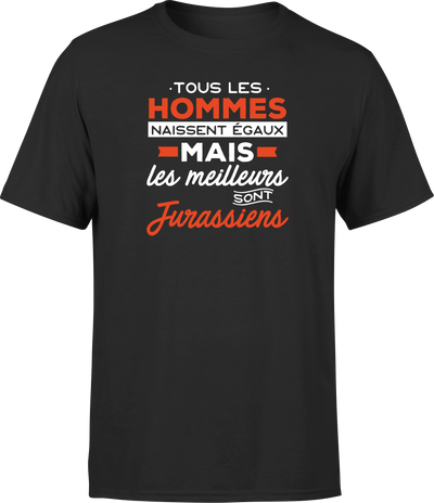 T shirt homme Les meilleurs sont jurassiens