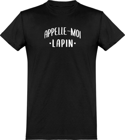  T shirt homme appelle moi lapin