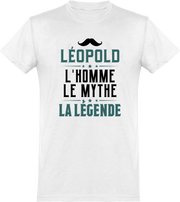  T shirt homme léopold l'homme le mythe la légende