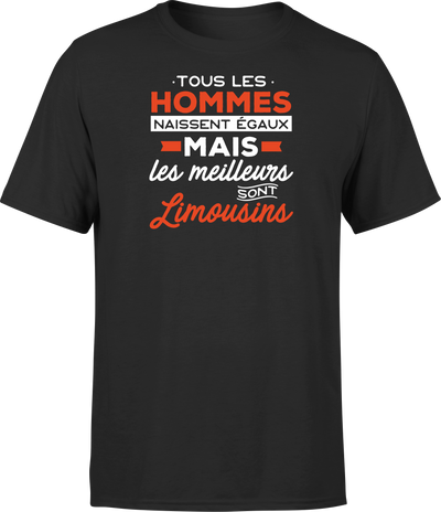 T shirt homme Les meilleurs sont limousins