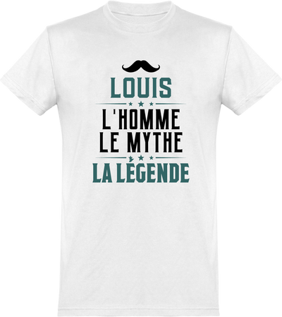  T shirt homme louis l'homme le mythe la légende