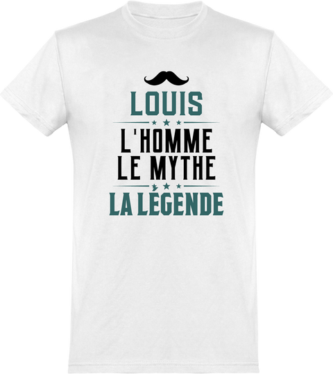  T shirt homme louis l'homme le mythe la légende