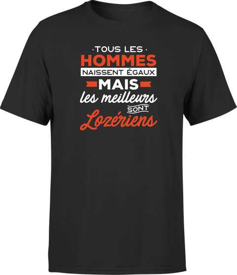 T shirt homme Les meilleurs sont lozeriens