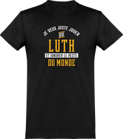  T shirt homme jouer du luth et ignorer le monde