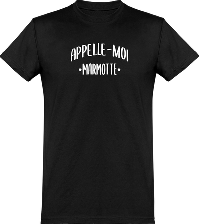  T shirt homme appelle moi marmotte