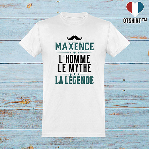  T shirt homme maxence l'homme le mythe la légende