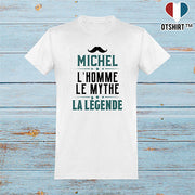  T shirt homme michel l'homme le mythe la légende