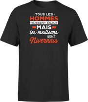 T shirt homme Les meilleurs sont nivernais