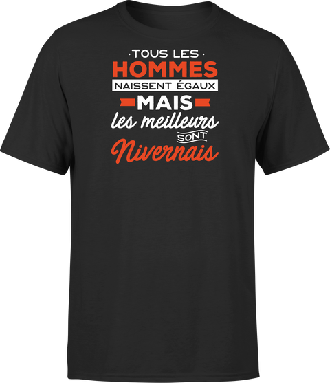 T shirt homme Les meilleurs sont nivernais