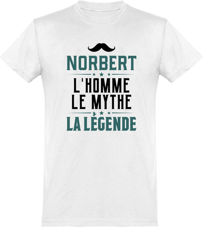  T shirt homme norbert l'homme le mythe la légende