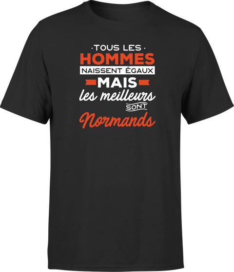 T shirt homme Les meilleurs sont normands