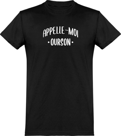  T shirt homme appelle moi ourson