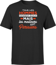 T shirt homme Les meilleurs sont parisiens