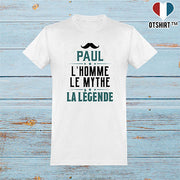  T shirt homme paul l'homme le mythe la légende