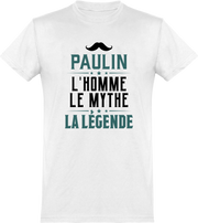  T shirt homme paulin l'homme le mythe la légende