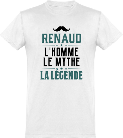  T shirt homme renaud l'homme le mythe la légende