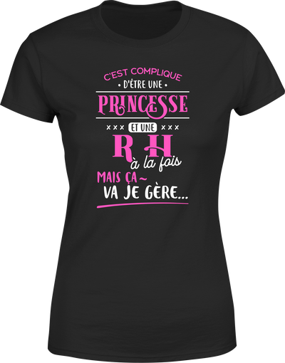 T shirt femme princesse et rh