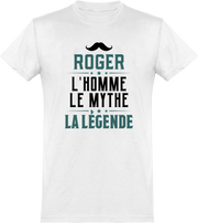  T shirt homme roger l'homme le mythe la légende